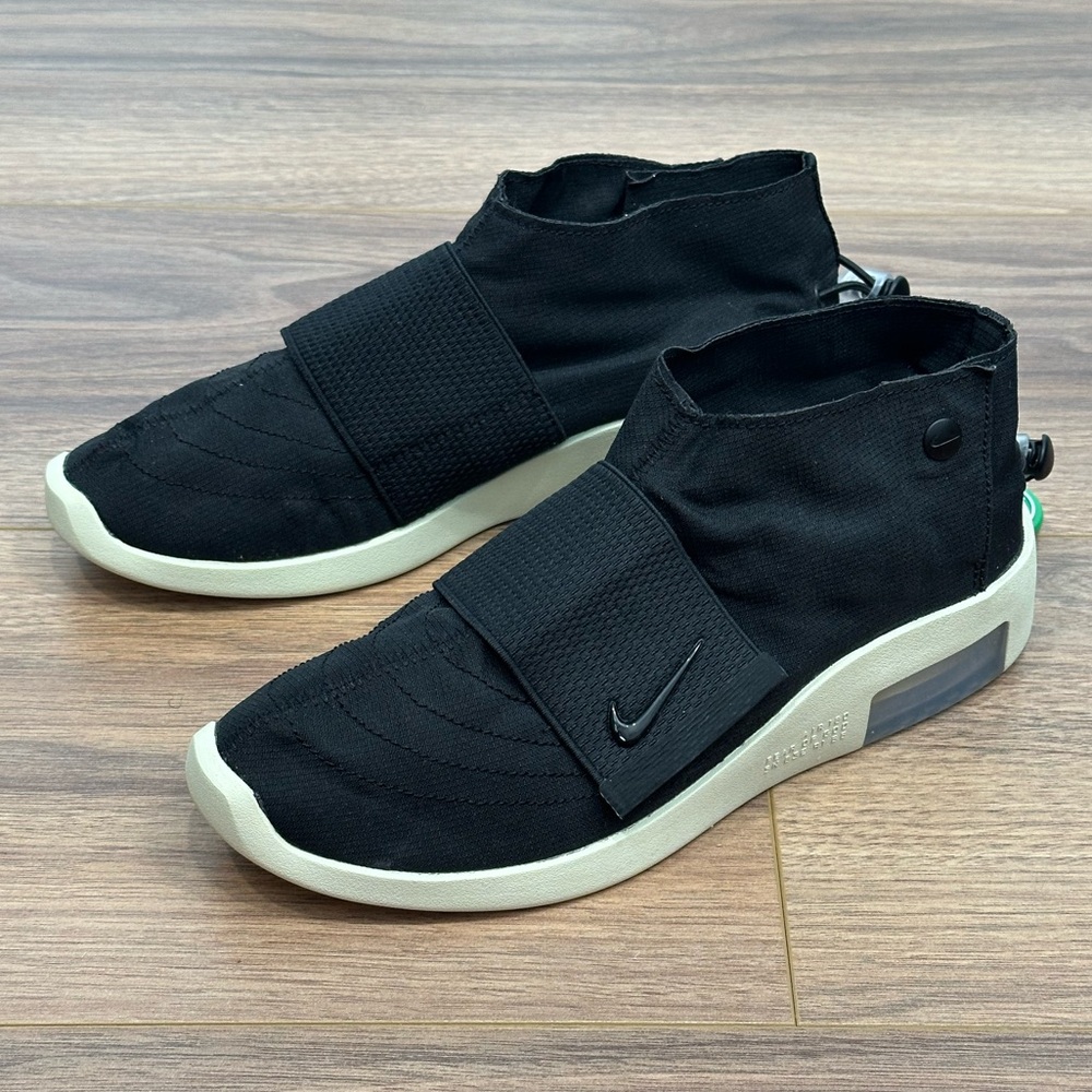 Nike Air X Fear Of God Moccasin in Black/Fossil Size Mens 6.5 / Womens 8